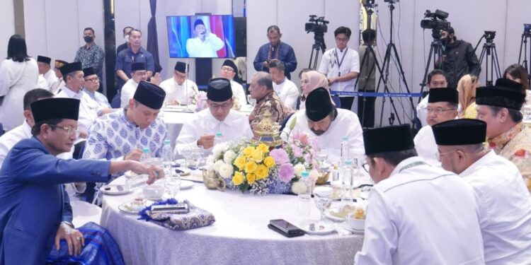 Anies Baswedan, AHY, Airlangga dan Jusuf Kalla Hadiri Acara Bukber Partai NasDem