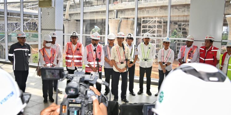 Menhub: Proyek Pembangunan Stasiun LRT Halim Capai 90 Persen
