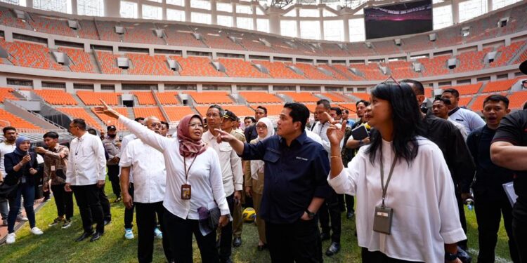 Usai Diperbaiki, Erick Thohir Berharap Stadion JIS Sesuai Standar FIFA