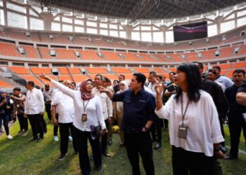 Usai Diperbaiki, Erick Thohir Berharap Stadion JIS Sesuai Standar FIFA