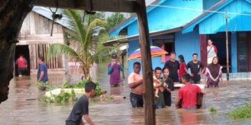 Banjir Kabupaten Halmahera Selatan Bikin Infrastruktur Rusak