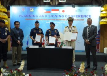 Indonesia, Filipina dan Jepang Kerjasama Penanggulangan Pencemaran Minyak di Laut