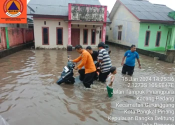 Banjir di Kota Pangkalpinang, 458 Rumah Terendam