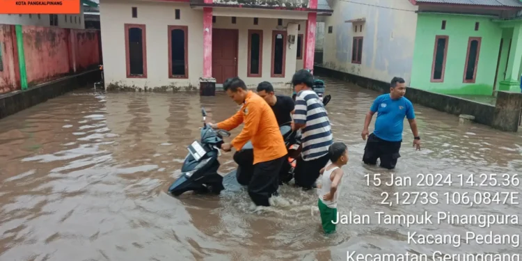 Banjir di Kota Pangkalpinang, 458 Rumah Terendam