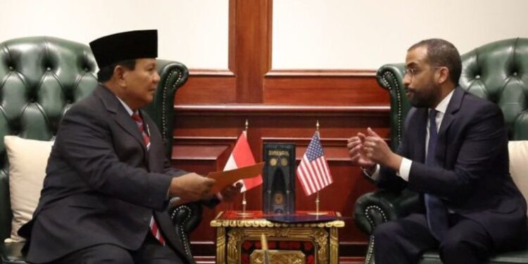 Prabowo Subianto dan Dubes AS untuk ASEAN Bahas Isu Pertahanan