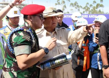 Persiapan HUT RI, Prabowo Subianto Tinjau Pembangunan Gedung Istana Negara di IKN