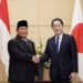 Prabowo Subianto Temui PM Jepang di Tokyo, Bahas Kerjasama Pertahanan
