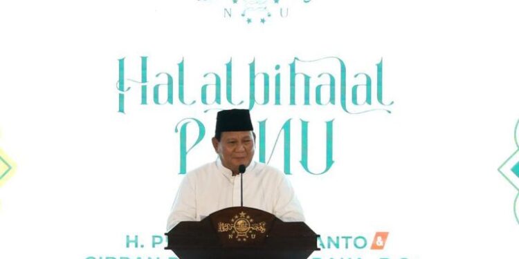 Halal Bihalal PBNU, Prabowo Subianto: Saya Tukang Pijatnya Gus Dur