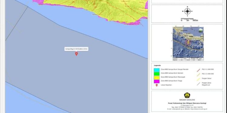 Badan Geologi: Gempa Garut Tidak Picu Tsunami dan Likuifaksi