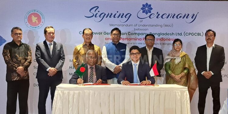 Pertamina NRE Garap Proyek PLTS 500 MW di Bangladesh