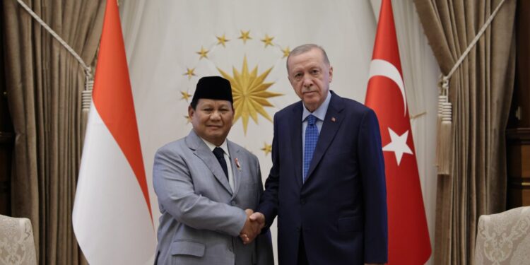 Temui Presiden Erdogan, Prabowo Bahas Kerja Sama Pertahanan RI dan Turki