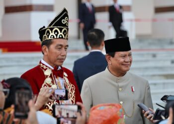 Prabowo Dampingi Presiden Jokowi Saat Upacara HUT ke-79 RI di IKN