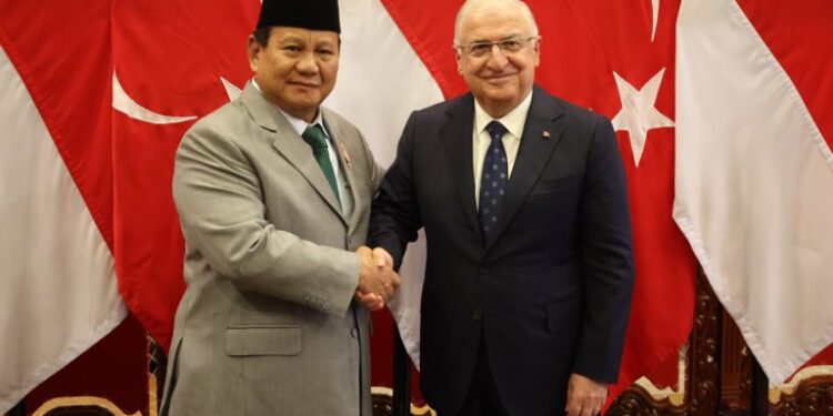 Bertemu Menhan Turki, Prabowo Bahas Industri Pertahanan dan Transfer Pengetahuan