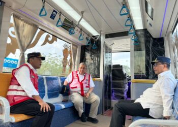 Jelang HUT ke-79 RI di IKN, Menhub Menhub Lakukan Uji Coba Kereta Otonom