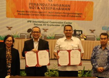 Perkuat CBP, Bulog Gandeng PT. BLST dalam Pengembangan Pertanian Cerdas Iklim Komoditas Padi