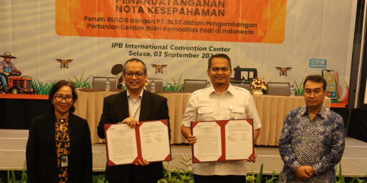 Perkuat CBP, Bulog Gandeng PT. BLST dalam Pengembangan Pertanian Cerdas Iklim Komoditas Padi