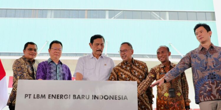 Menko Marves Resmikan Fasilitas Produksi Katoda LFP Hasil Kemitraan Investasi antara Konsorsium INA dan Changzhou Liyuan