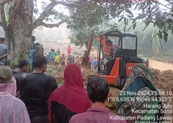 Tanah Longsor di Kabupaten Padang Lawas, Empat Warga Meninggal Dunia