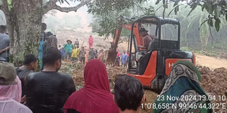 Tanah Longsor di Kabupaten Padang Lawas, Empat Warga Meninggal Dunia