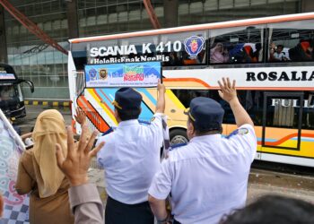 Kemenhub Berangkatkan 93 Bus Mudik Gratis Nataru