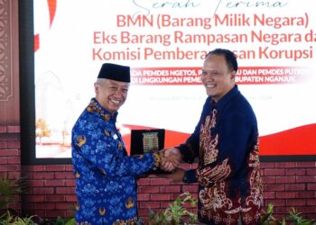 KPK Serahkan 67 Bidang Tanah Senilai Rp27 Miliar ke Pemkab Nganjuk