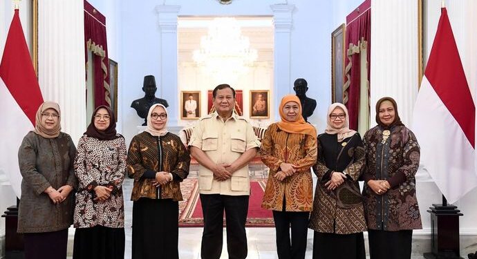 Terima Audiensi PP Muslimat NU, Prabowo Apresiasi Program Muslimat NU