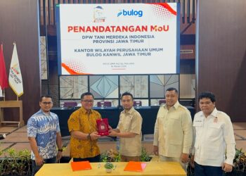 Pastikan Hasil Panen Terserap Maksimal, Tani Merdeka Gandeng Bulog Jatim Wujudkan Kesejahteraan Petani