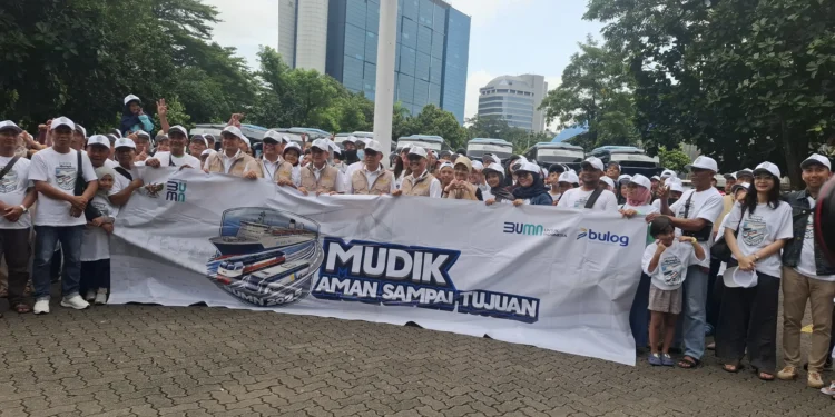 Program Mudik Gratis, Bulog Berangkatkan 650 Pemudik ke 13 Kota ke Jawa dan Sumater