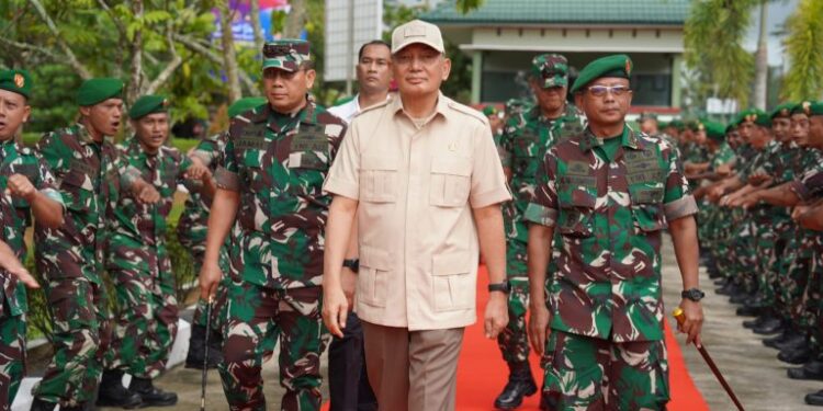 Tinjau Rindam Tanjungpura, Menhan Dorong Peningkatan Fasilitas Pendidikan