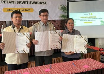 Solidaridad Indonesia bersama Kementerian Pertanian dan Badan Pengelola Dana Perkebunan (BPDP) meneken kerja sama percepatan sertifikasi ISPO
