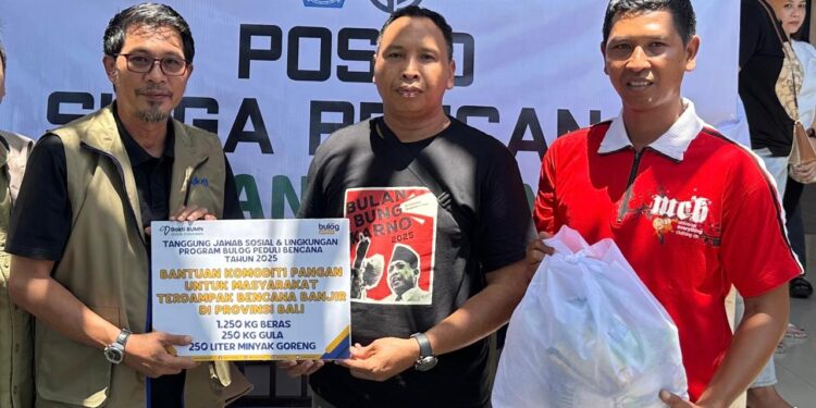 Bulog Salurkan Bantuan Tanggap Darurat dan Dirikan Posko Bencana untuk Korban Banjir di Bali