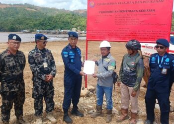 KKP Hentikan Kegiatan Pemanfaatan Ruang Laut Ilegal di Konawe Selatan