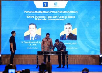 Kemnaker-Kemenkum Sepakat Perkuat Bidang Hukum dan Ketenagakerjaan