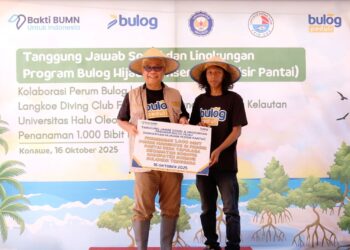 Bulog Tanam 1.000 Bibit Mangrove di Sulawesi Tenggara