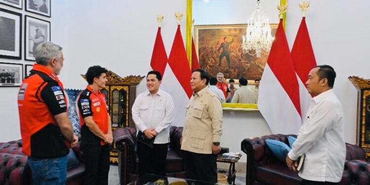Bertemu Marc Marquez, Presiden Prabowo Soroti Sport Tourism
