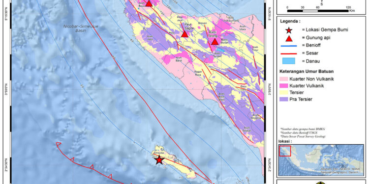Gempa 6,3 Magnitudo Guncang Sinabang Aceh, Tak Berpotensi Tsunami