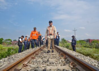 Pasca Banjir, Jalur Kereta Api Medan–Binjai Kembali Tersambung