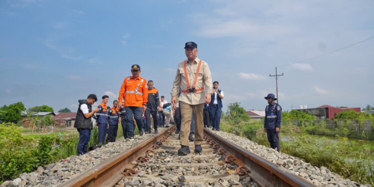 Pasca Banjir, Jalur Kereta Api Medan–Binjai Kembali Tersambung