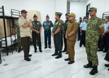 Resmikan Fasilitas Sepa PK TNI Menhan:Perkuat Pembinaan Personel