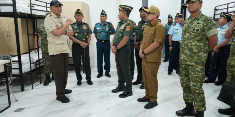 Resmikan Fasilitas Sepa PK TNI Menhan:Perkuat Pembinaan Personel