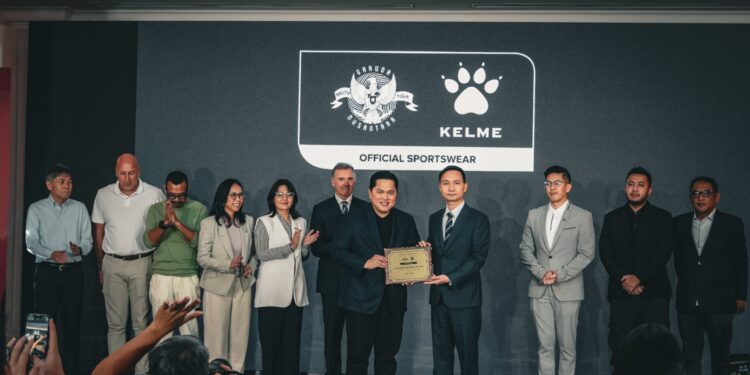 Kelme Jadi Apparel Resmi Timnas Indonesia