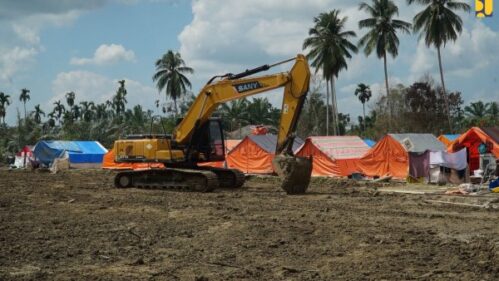 Kementerian PU Bangun 60 Unit Huntara Modular di Langkahan Aceh Utara
