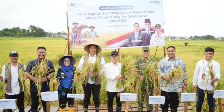 Dirut Bulog dan Menko Pangan Launching Serapan Gabah di Maros Sulsel, Topang Target 4 Juta Ton Setara Beras 2026