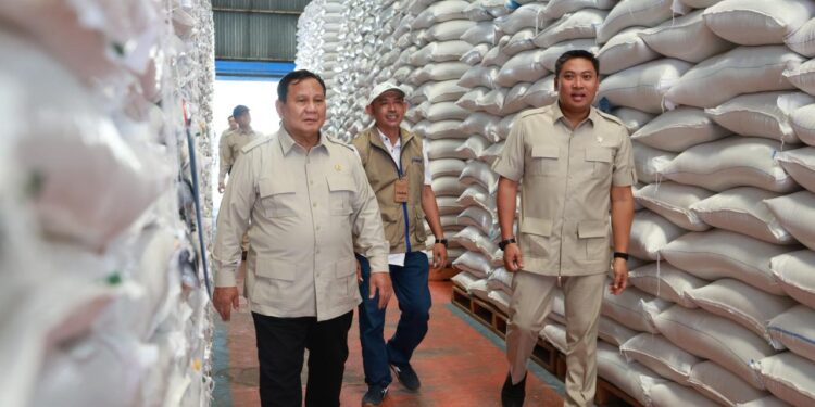 Wamentan Dampingi Presiden Sidak Gudang Bulog Danurejo, Pastikan Stok Beras Aman