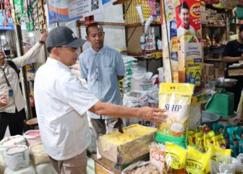 Wakil Direktur Utama BULOG Tinjau Pasar Sei Sikambing Medan Untuk Memastikan Harga Beras Sesuai HET