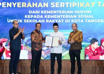 Kementerian Hukum Hibahkan Lahan 6,3 Hektare di Tangerang untuk Sekolah Rakyat