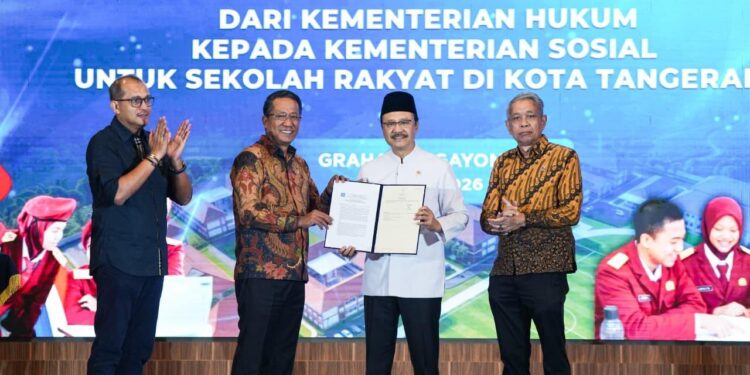 Kementerian Hukum Hibahkan Lahan 6,3 Hektare di Tangerang untuk Sekolah Rakyat