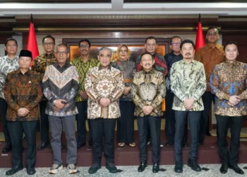 Pimpinan MPR Sambangi MK Bahas Sidang Tahunan dan Penguatan Tafsir Konstitusi