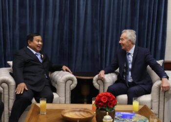 Prabowo Terima Tony Blair di Kertanegara, Bahas Isu Strategis Global
