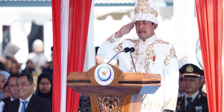 Menteri KP Upacara HUT RI Bareng Nelayan di Kampung Nelayan Merah Putih Sorue Jaya